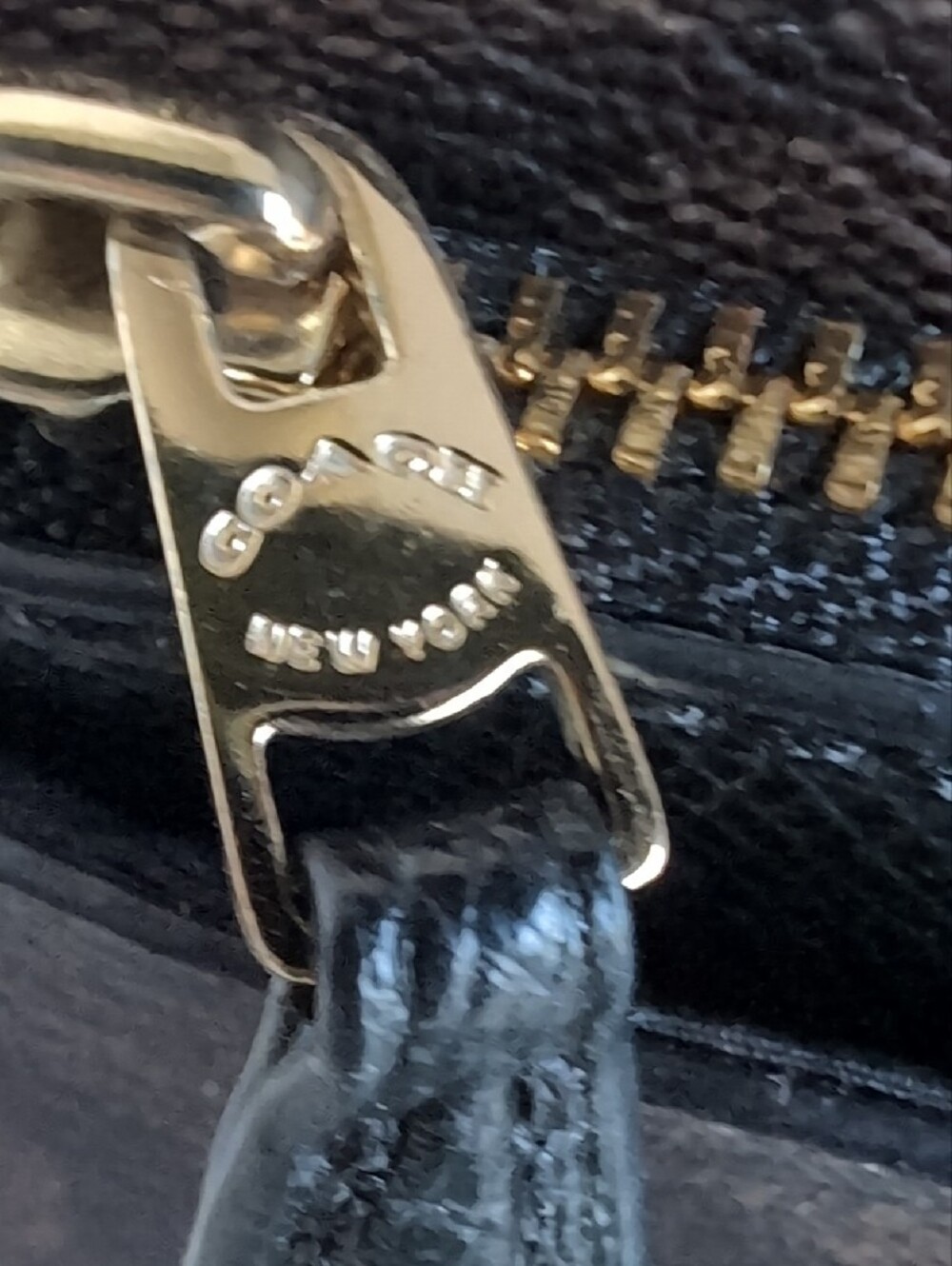 Coach Brown Signature Leather Wristlet w/ Black Leather Pouch - Picture 10 of 10